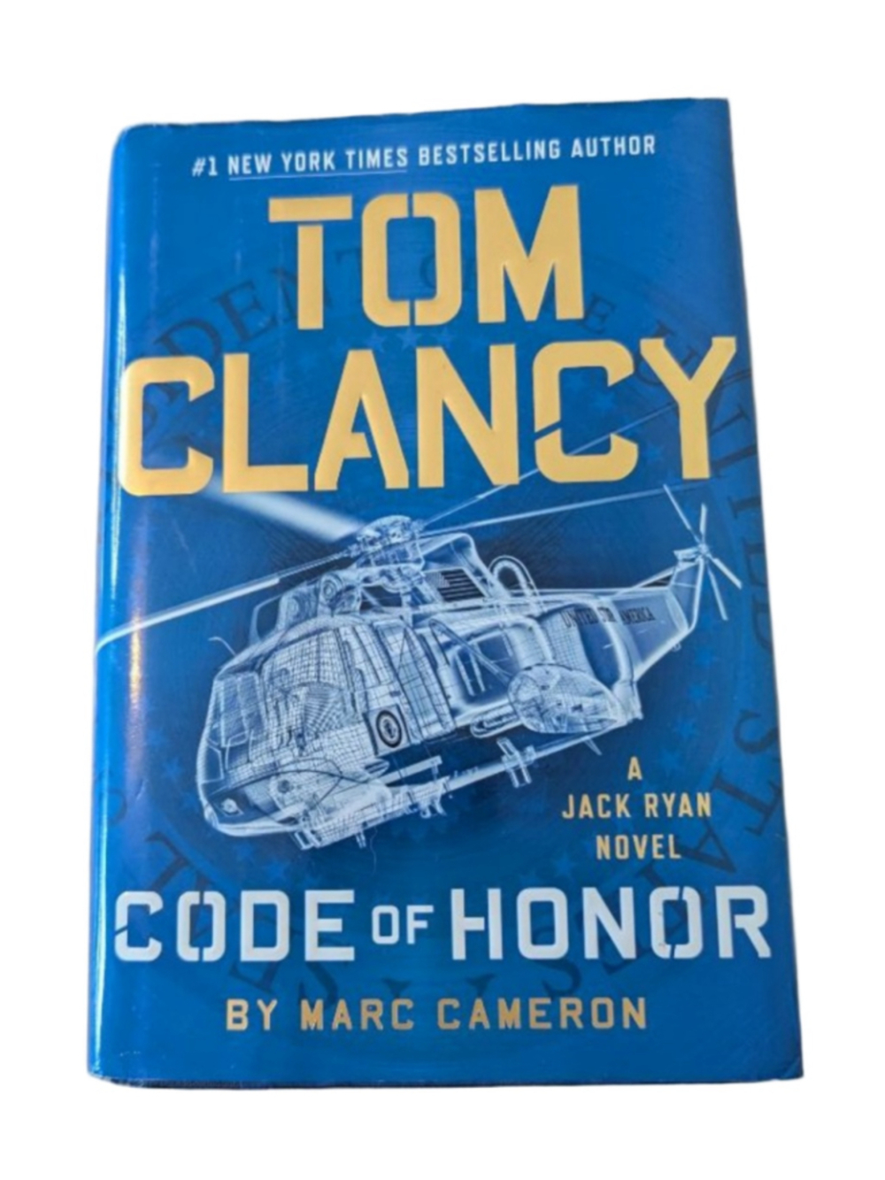 Tom Clancy Jack Ryan Blue Code of Honor Hard Bond Book Military Novel